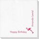 Corner Text with Flamingo Design Deville Napkins Image 1 of 2